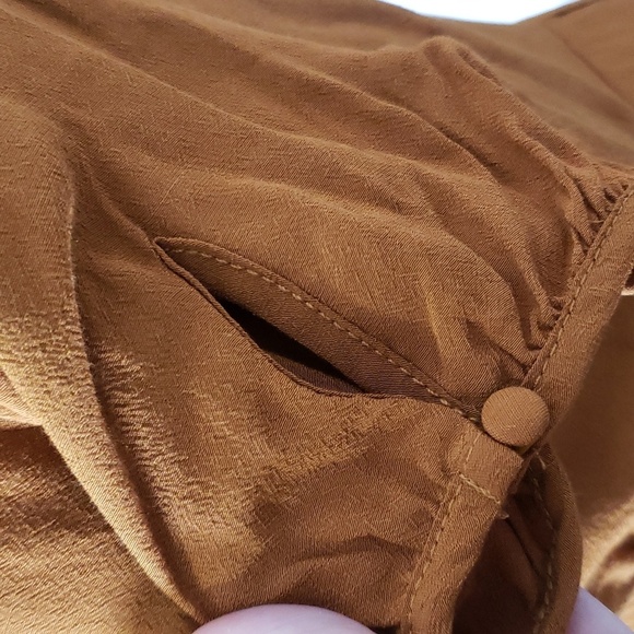 NWT Honey Punch V-Neck Mini Dress Ruffle Collar Empire Waist - Picture 7 of 13